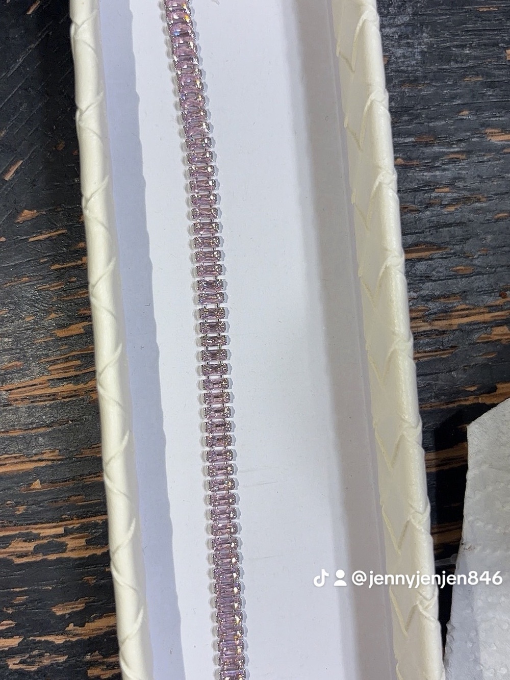 Pink Crystal Tennis Bracelet - Women Accessories